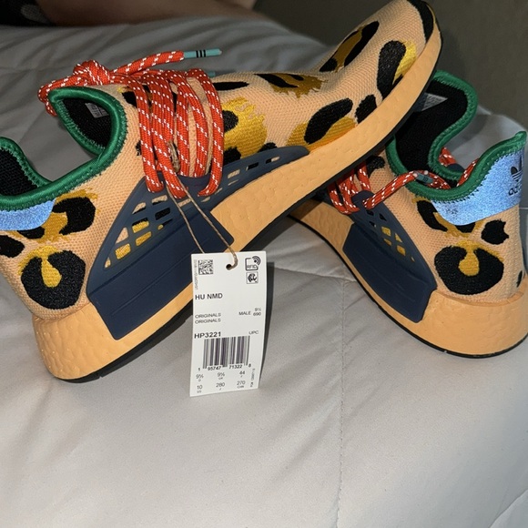 adidas Men's PHARRELL WILLIAMS HU NMD ANIMAL PRINT Pulse Amber HP3221 NEW - Picture 4 of 4